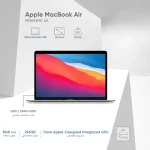 لپ تاپ 13.3 اینچی اپل مدل MacBook Air MGN63 2020 LLA-M1 8GB 256SSD