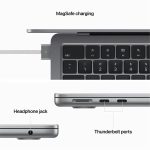 لپ تاپ 13.6 اینچی اپل مدل MacBook Air MLXW3 2022 HN.A-M2-8GB Ram-256GB SSD
