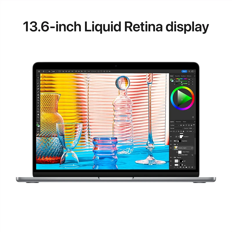 لپ تاپ 13.6 اینچی اپل مدل MacBook Air MLXW3 2022 HN.A-M2-8GB Ram-256GB SSD
